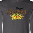 thumbnail image 3 of Inktastic Blessed Grandma Sunflowers and Leopard Print Long Sleeve T-Shirt, 3 of 4