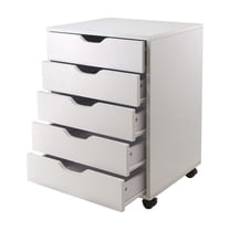 FurniFact Walnut Kitchen Island Cart – Rolling Kitchen Island on Wheels