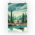 thumbnail image 3 of Outdoor Activity, At Home Anywhere, Camper in Evergreens (12x18 Wall Art Poster, Room Decor), 3 of 3