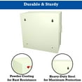 thumbnail image 5 of Non Alarmed AED Defibrillator Wall Mounted Storage Cabinet - 14.1'' x 7'' x 13.75'' Steel AED Holder Defibrillator Cabinet for Emergency at Home, Office, Warehouse, and Nursing Home, 5 of 9