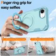 thumbnail image 2 of Funda para iPhone 16e de Casehas, 6.1 pulgadas, magnética, con soporte invisible, color verde, 2 of 7