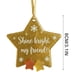 thumbnail image 2 of xihome Conjunto de 6 adornos navideños de resina hechos a mano con forma de vidrio marino, con mensajes inspiradores y cinta de raso para decorar el rbol de Navidad o como regalo., 2 of 7