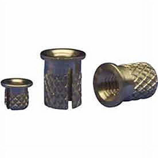 EZ Lok 260-006-BR, 6-32 Flanged Press Insert, Brass, Lot of 50