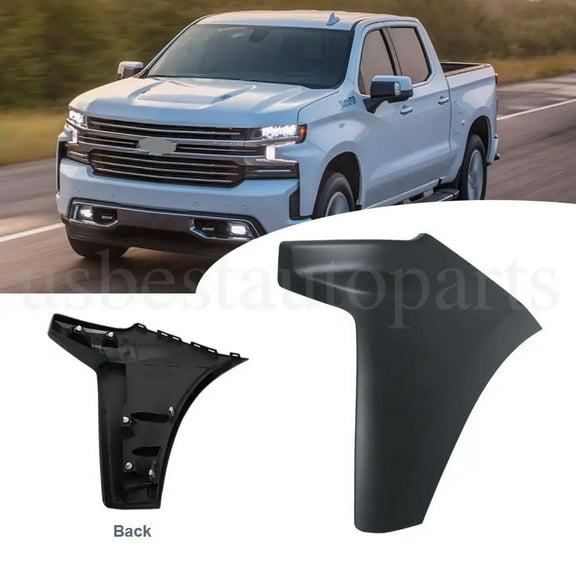 For 2019 2020 2021 2022 Chevy Silverado 1500 Left Bumper End Cap Driver Side LH