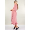 thumbnail image 3 of Maternity and Nursing ¾ Sleeve Faux Wrap Dress, 3 of 4