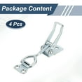 thumbnail image 3 of Uxcell 4pcs Adjustable Toggle Clamp M6x32mm 396lbs 4002 Style, Silver, 3 of 7