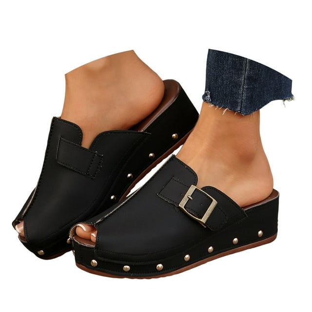 Mepaouo Sandales Compensées pour Femmes, Bout Ouvert, Plateforme, Mode 2025, Semelle en Liège, Chaussures de Marche