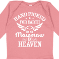 thumbnail image 4 of Inktastic Handpicked for Earth by My Mawmaw in Heaven with Angel Wings Boys or Girls Long Sleeve Baby Bodysuit, 4 of 5