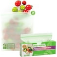 thumbnail image 1 of wqlpp-Certified Compostable QUART Resealable Zip Bag, Extra Strength Food Bags, Plant-Based Freezer-Safe (26 Pack), 1 of 4