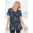thumbnail image 5 of Woman Within Plus Size Perfect Printed Short-Sleeve V-Neck Tee, 5 of 6