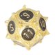thumbnail image 4 of 7 PCS Metal Dice Set Polyhedral Portable Board Game Dice nced Scrolling Vintage Table Games Accessory Imitation Gold Black, 4 of 4