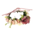thumbnail image 3 of FOLOYORI 1Pcs Floral Crown for Girls Festival Wreath Silk Flower Adjustable Size with Ribbon for Ladies Beach Vacation, 3 of 8