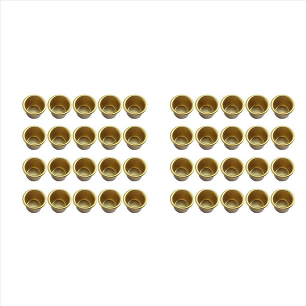 40 Piezas Inserto de Vela de Metal para Velas Cónicas Candelabro DIY Juego de Candelabros para Mesa de Velas de árbol