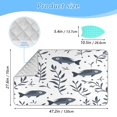 thumbnail image 2 of Ironing Mat Portable Ironing Blanket for Table Top Travel Ironing Pad for Washer Dryer 27.6" x 47.2" Seaweed and Sardine Pattern, 2 of 6