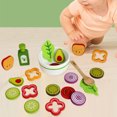 thumbnail image 1 of Gwong Juguete 21 unids / set Simulación de madera Fruta Vegetal Pretend Ensalada de cocina Cocina Juguete Gwong 30005035, 1 of 7