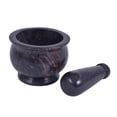 thumbnail image 2 of diollo Dia 3" Inch Marble Mortar & Pestle Set Solid Marble Soapstone Grinder Bowl Holder Natural Color - Gray, 2 of 2