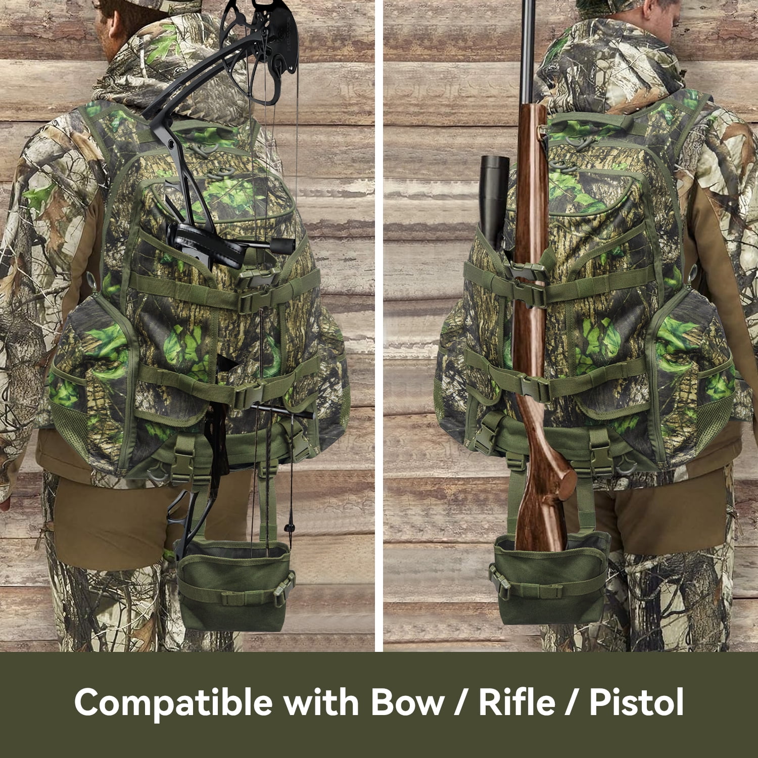 Hunting Backpack for Deer Hunting, Waterproof Camo Hunting Packs for Men