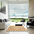 thumbnail image 7 of Ahgly Company Machine Washable Indoor Square Abstract Orange Area Rugs, 4' Square, 7 of 7