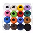 thumbnail image 1 of 16 Pieces/Set Crochet Ball Replacement Household Quilting Crocheting Sew Threads Sweater Scarf Embroidery Sewing Thread Yarn Accessories Random Color Solid, 1 of 9