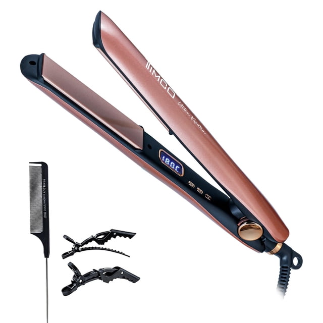 Plancha para Cabello TIMCO PYB1442 Keratin Cerámica Iónica LED Antifrizz Voltaje Dual