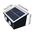 thumbnail image 4 of AuroraX Motion Sensor Solar Wall Light Outdoor Solar Lights for Yard Decorative Waterproof Security Wireless LED Patio Garage Porch Lamp Black, 4 of 6