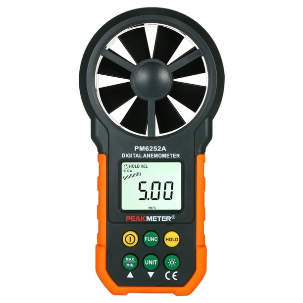 PEAKMETER Handheld Anemometer Portable Wind Speed Meter CFM Meter Wind ...