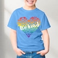 thumbnail image 2 of MEZZALL T-Shirt à Col Rond Imprimé Lettres pour Enfants Unisexe, Bleu Ciel, 3-4 Ans, 2 of 4