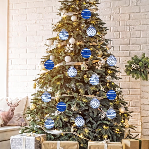 Ganfancp Hot Bolas de Navidad Decoración Interior Exterior Decoración de Espacios Bolas de Regalo Decoración Del Árbol de Navidad Bolas de Navidad Ofertas Del Día 12X Bolas de Navidad