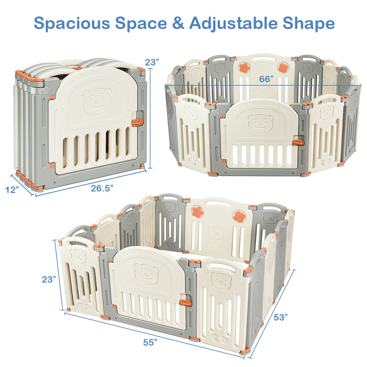 costway foldable playpen