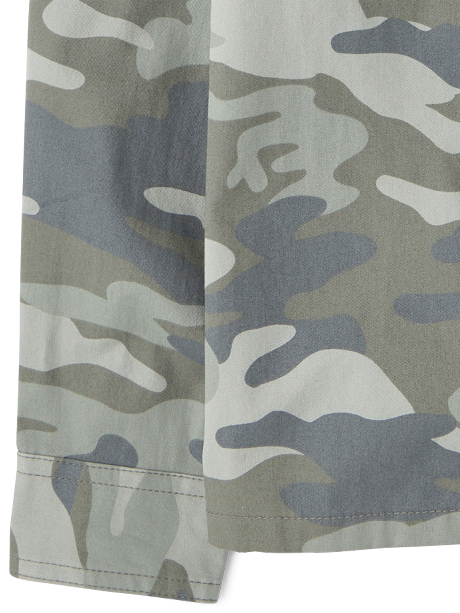 The Children's Place Boys Long Sleeve Camo Hooded Button Up Shirt, Sizes XS-XXL
