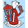 thumbnail image 2 of Men's ICEE Coldest Drink in Town Frozenated Graphic Tee Light Blue Medium, 2 of 4