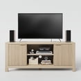 thumbnail image 4 of Trilenars TV Stand for 65 Inch TV with Storage Cabinets,Oak, 4 of 8