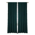 thumbnail image 2 of Coolmee Soft Luxury Velvet Curtains with Tassels Room Darkening Rod Pocket Window Curtains for Living Room Bedroom, Green, 42 x 108 Inch, 2 Panels, 2 of 7