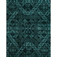 thumbnail image 1 of Ahgly Company Machine Washable Indoor Rectangle Abstract Teal Green Area Rugs, 2' x 3', 1 of 1