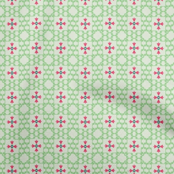 oneOone Silk Tabby Light Green Fabric Asian Ikat Sewing Craft Projects Fabric Prints By Yard 42 Inch Wide