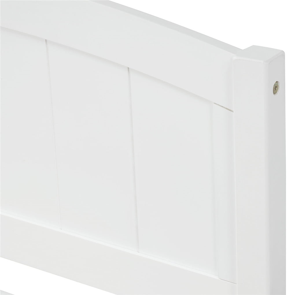Irene Inevent Bed Frame Wooden Mattress Foundation 2 Storage Drawers Headboard Platform Bed for Bedroom, White