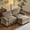 Light Brown 86" W, variant on Ktaxon 120" W Sectional Sofa L Shaped Couch with Chaise Living Room Sleeper Set, 3 Seats with Chenille and Double Layer Cushions Beige