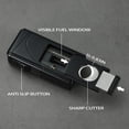 thumbnail image 4 of All in One Triple Jet Flame Butane Torch Lighter Built-in Cutter, Cutter V Cut, Punch, Holder Function, Draw Enhancer Tool, Refillable and Adjustable Windproof Lighter. Grey(Sold Without Gas) ﻿, 4 of 6