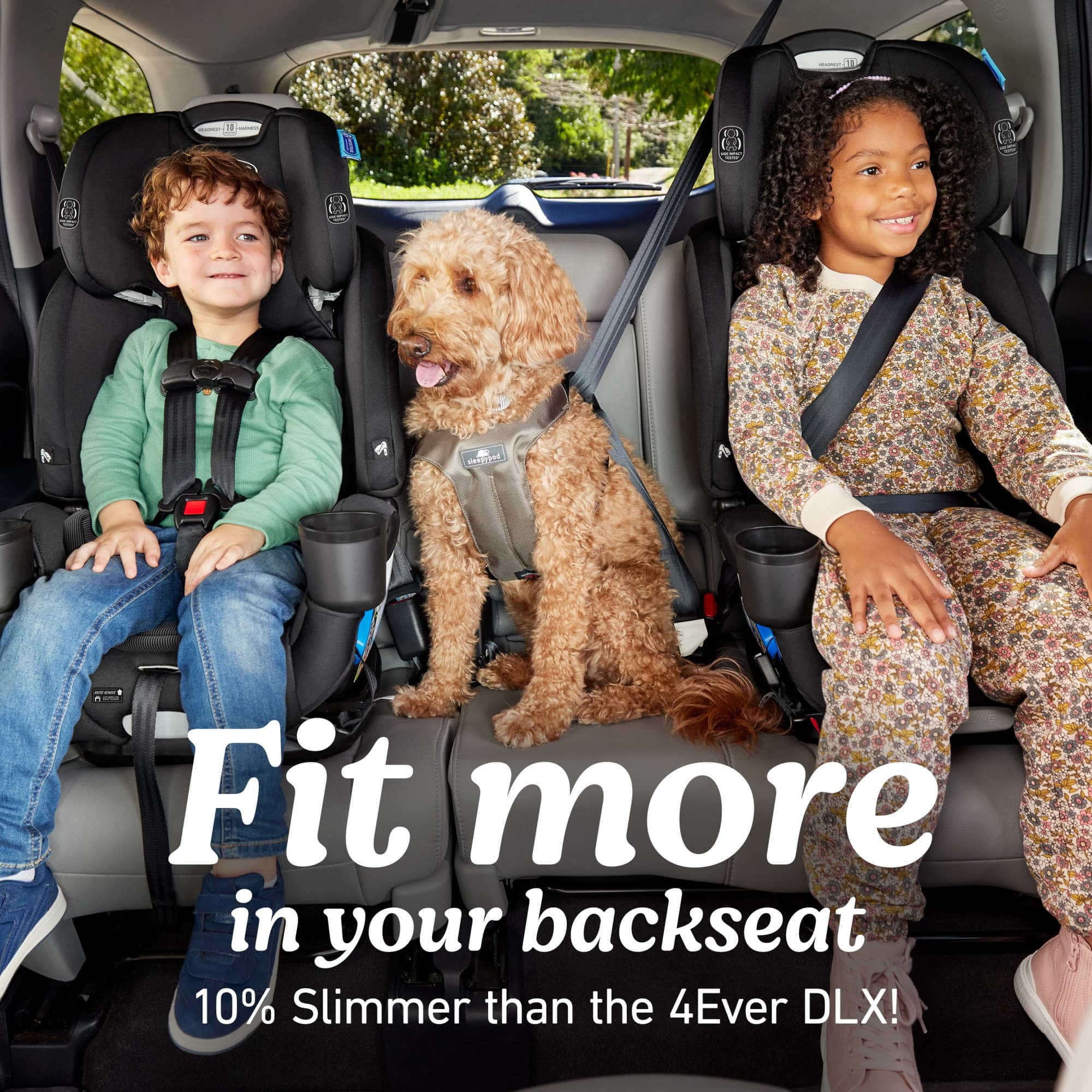Graco 4Ever DLX Slim 4-in-1 Car Seat, Thompson, Black