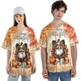 thumbnail image 4 of Happy Thanksgiving Papillon Turkey Costume Pumpkins Autumn Leaves All Over Print 3D Baseball Shirt Pap Butterfly Dog Lover Softball Sport - 13014, 4 of 6