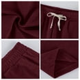 thumbnail image 6 of VV AVEORS Mens Corduroy Shorts Casual Elastic Waist Drawstring Bermuda Shorts 2026 Baggy Summer Lightweight Beach Lounge Short Wine 2XL, 6 of 8
