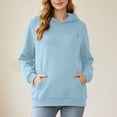 thumbnail image 4 of WAGUTH Maternity Nursing Hoodie for Women Long Sleeve Pullover Sweatshirt with Discreet Breastfeeding Zippers and Pocket for Fall Winter, 4 of 6