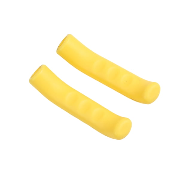 Naiovety 2 unids/set cubierta de manija de freno de silicona fácil y duradera para bicicleta fácil de instalar Gel de sílice Ciclismo Amarillo