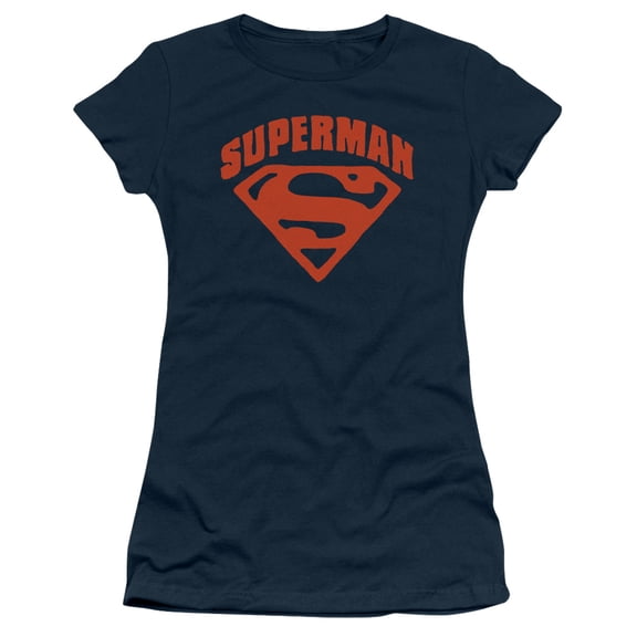 Superman - Super Shield - Juniors Teen Girls Cap Sleeve Shirt - X-Large