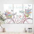 thumbnail image 1 of Designart - Spring Bike Bouquet - French Country Canvas Artwork, 1 of 2