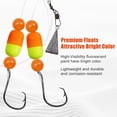 thumbnail image 3 of czcpp-Pompano Rigs for Surf Fishing Saltwater Floats Catfishing Pompano Fishing Rigs with Double Circle Hooks and Pyramid Sinker 4pcs/5pcs, 3 of 4