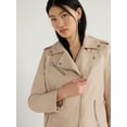 thumbnail image 4 of Scoop Women's Faux Leather Asymmetrical Zip Moto Jacket, Sizes XS-XXL, 4 of 5