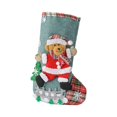 thumbnail image 4 of Calcetín de Navidad Decoración de Navidad Bolsa de regalo Festival de vacaciones Bolsa de dulces Fiesta para el hogar Familia año Nuevo Mujeres Llevar Baoblaze Medias Calcetines, 4 of 6