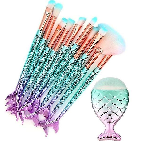 Juego de 11 pinceles - Sirena multicolor