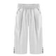 thumbnail image 3 of Capri Pantalones para Mujeres Casual Verano Color Sólido Lino, Bolsillos Cintura Elástica Pantalones Cortos Ligeros, 3 of 4